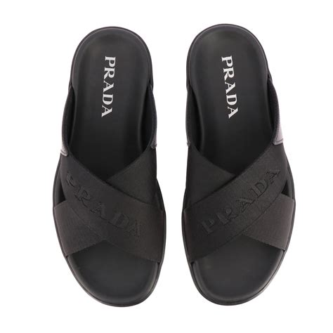 mens prada slippers|buy Prada men's shoes online.